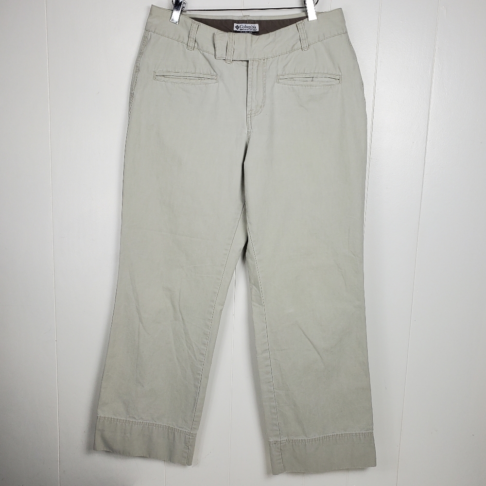 Columbia straight leg khaki pants size 10